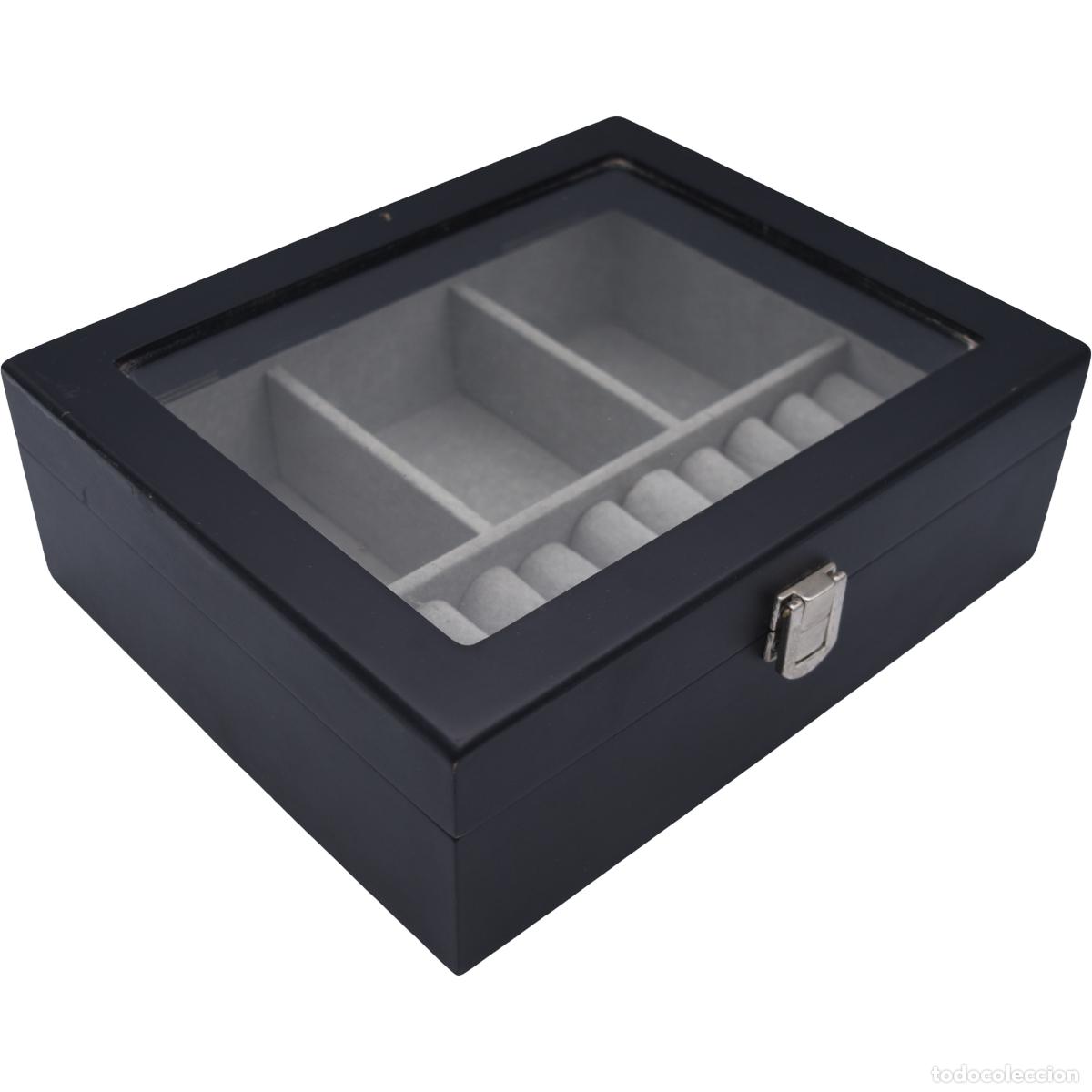 Cajas y cajitas met&aacute;licas: Caja joyero con ventana