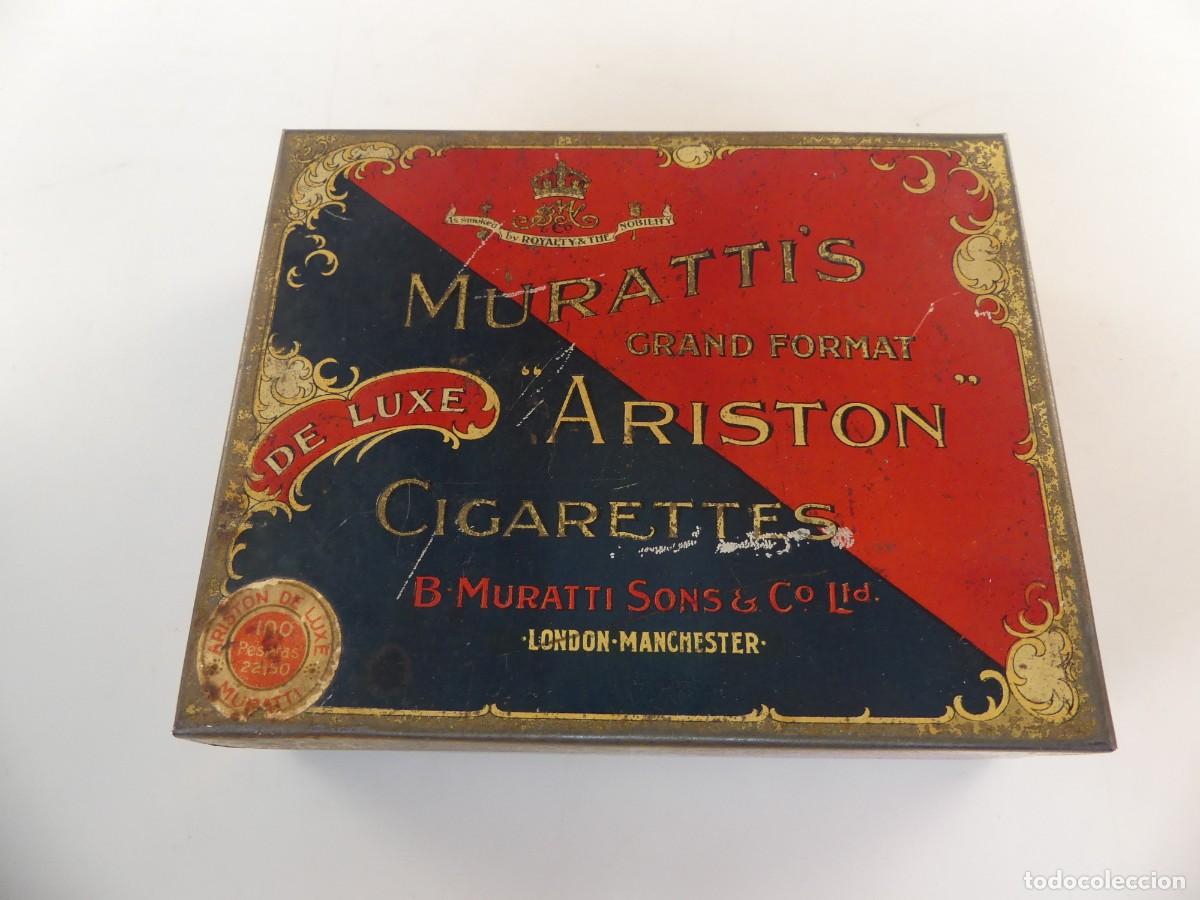 Cajas y cajitas met&aacute;licas: CAJA DE HOJALATA MURATTI&rsquo;S ARISTON DE LUXE OBJETO DE COLECCI&Oacute;N