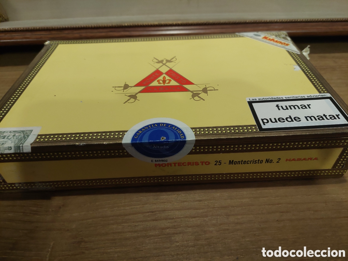 Cajas y cajitas met&aacute;licas: MONTECRISTO N.O 2 HABANOS CAJA VACIA