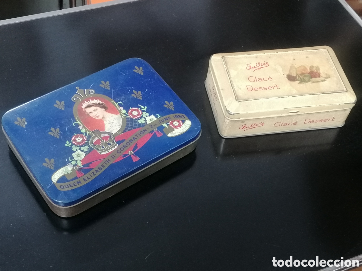 Cajas y cajitas met&aacute;licas: Latas de hojalata antiguas