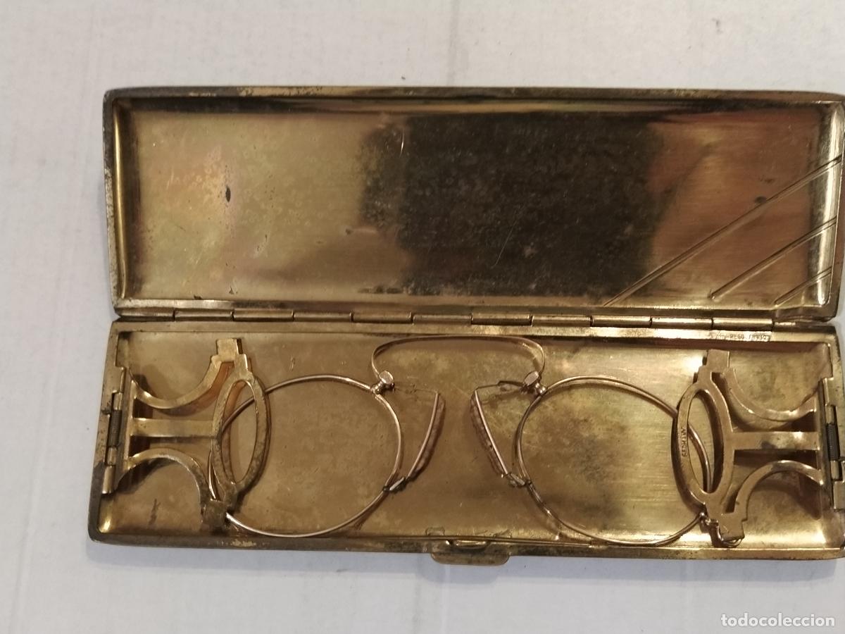 Caixas e caixinhas met&aacute;licas: GAFAS ANTIGUAS SIN CRISTAL EN SU CAJA ORIGINAL METALICA -VER FOTOS