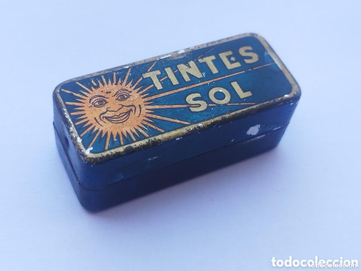 Blechdosen und Kisten: Antigua Cajita de metal Tintes Sol