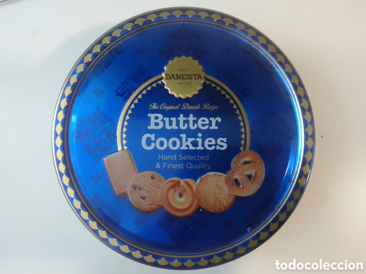 Cajas y cajitas met&aacute;licas: Caja met&aacute;lica vac&iacute;a Cookies DANESITA.
