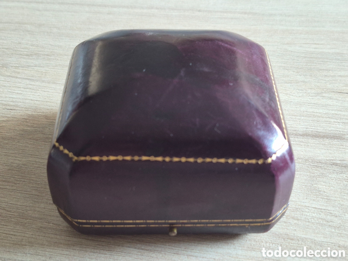 Casse e cassette metalliche: Caja Estuche Piel Lujo para Reloj - Pulsera - Joya - 9,2 x 8,8 x 6,2 cm. - Mucha Calidad - Antigua .