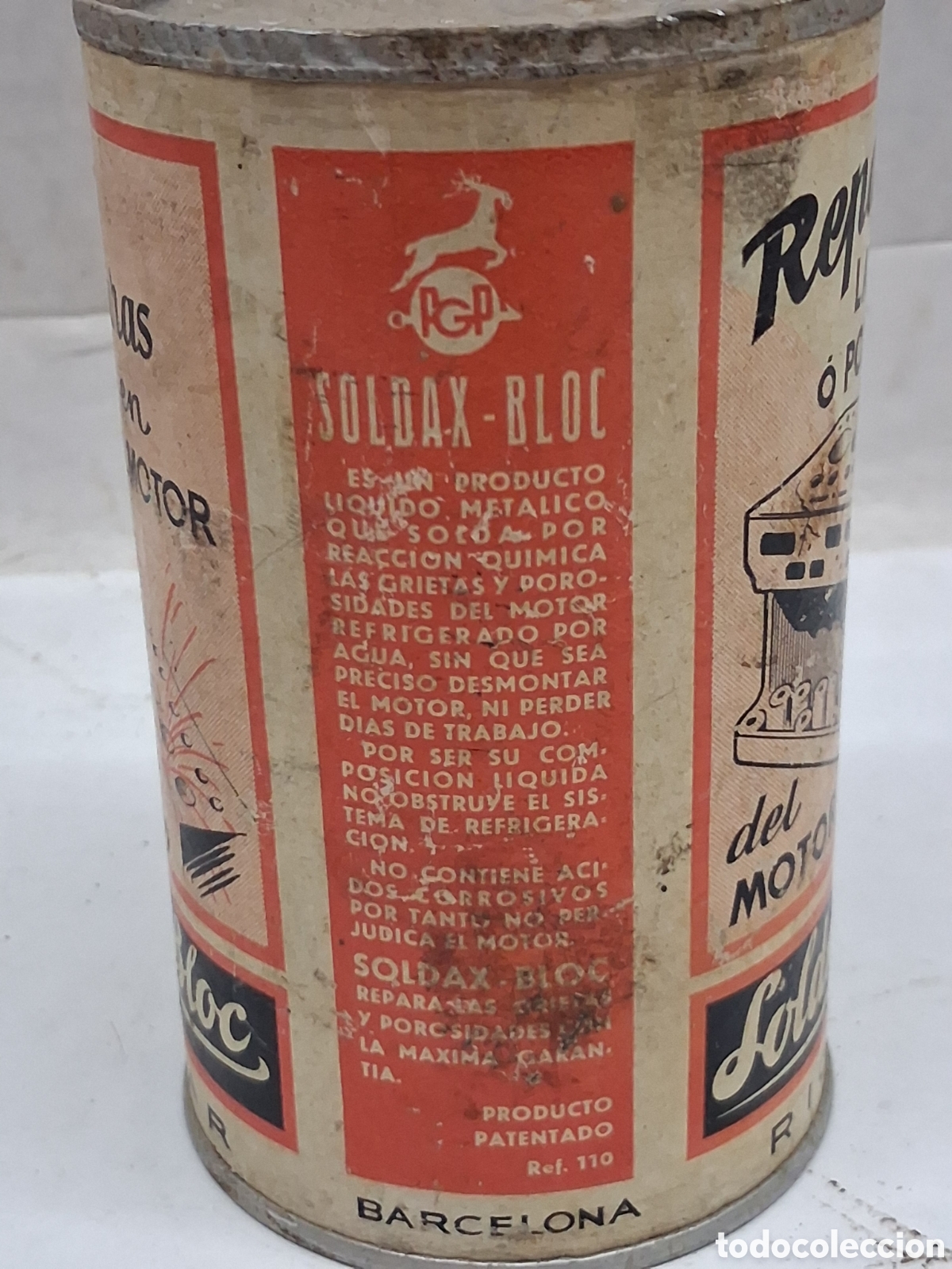 Cajas y cajitas met&aacute;licas: Soldac Bloc lata sin abrir - Foto 4