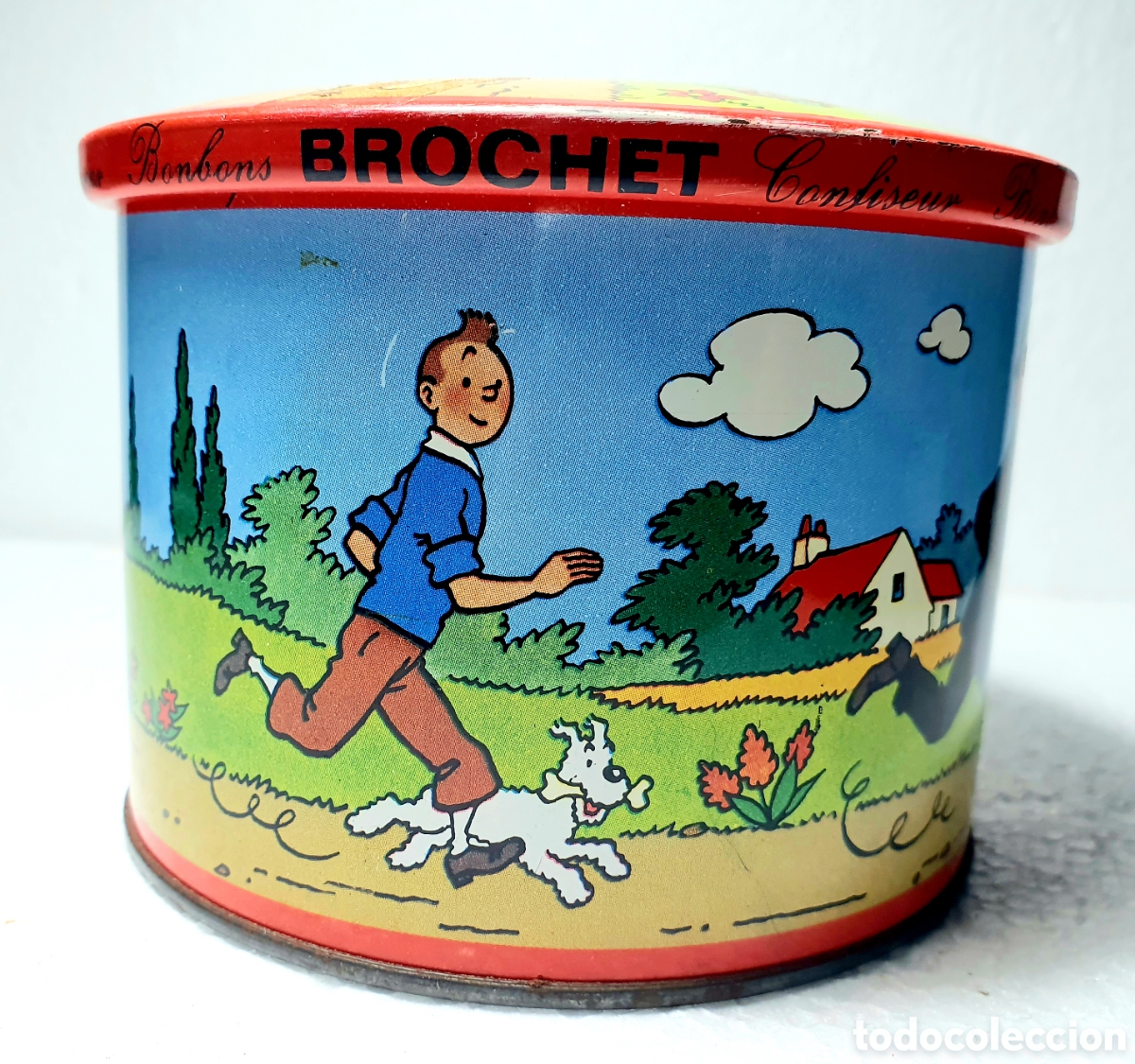 Cajas y cajitas met&aacute;licas: CAJA CONFISEUR BROCHET TINTIN Y MILU