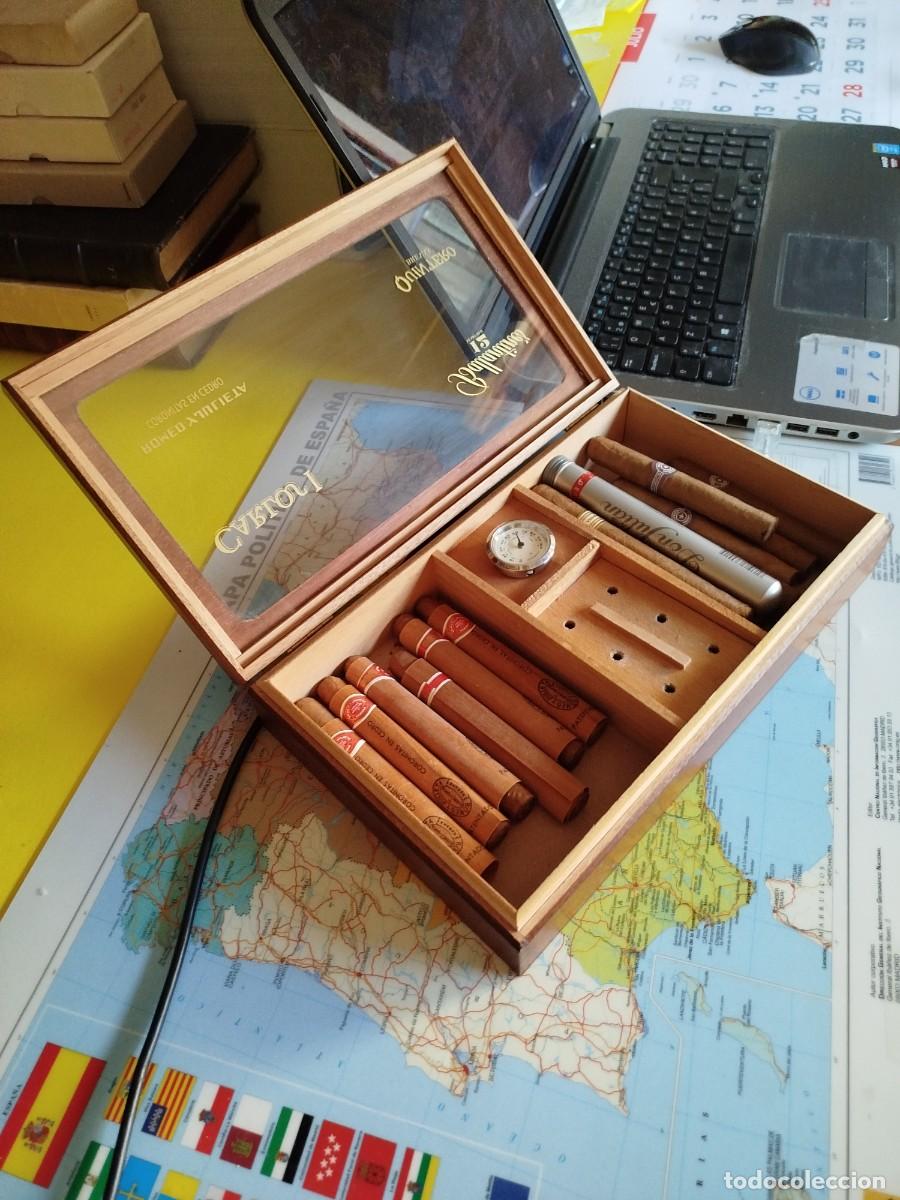 Cajas y cajitas met&aacute;licas: Bonita caja de madera purera con higr&oacute;metro