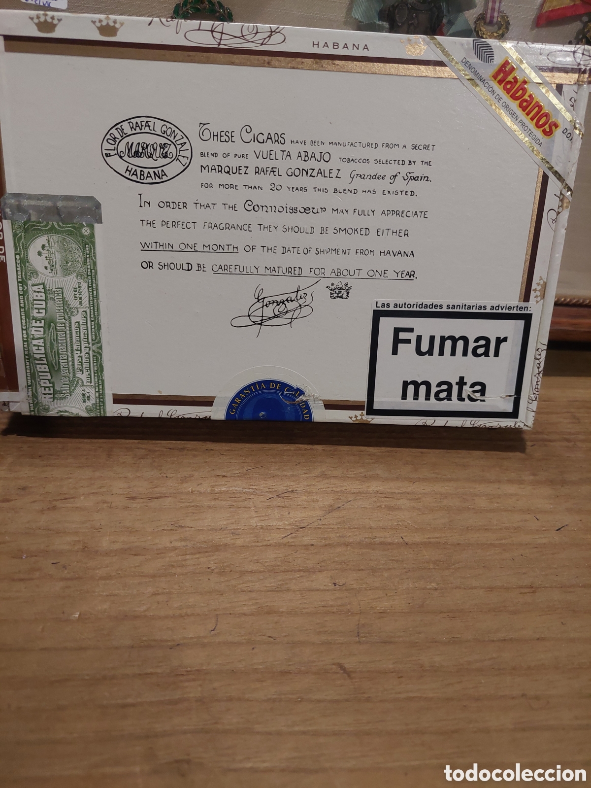 Cajas y cajitas met&aacute;licas: RAFAEL GONZ&Aacute;LEZ CAJA PUROS VACIA 25 PETIT CORONAD