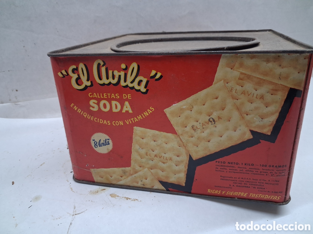 Cajas y cajitas met&aacute;licas: Lata galletas El &Aacute;vila