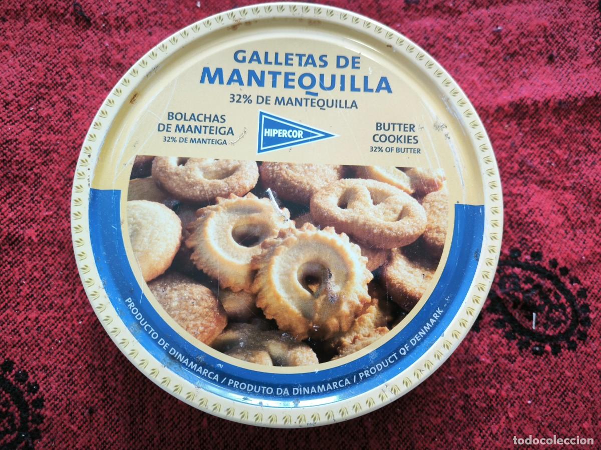 Cajas y cajitas met&aacute;licas: Caja Met&aacute;lica Vintage Galletas De Mantequilla Dinamarca 20 Cm Coleccionable