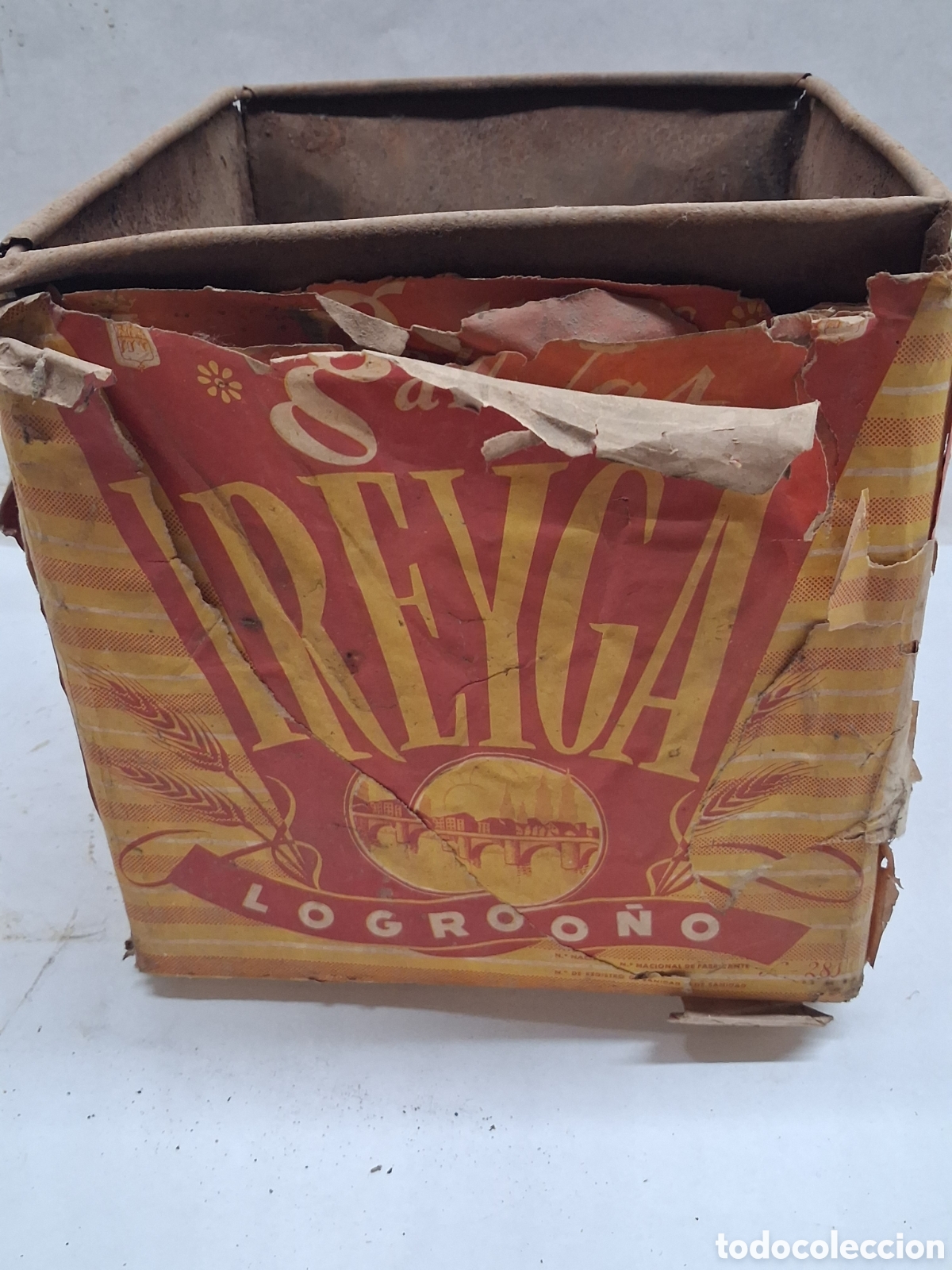 Cajas y cajitas met&aacute;licas: Caja galletas Reyga Logro&ntilde;o