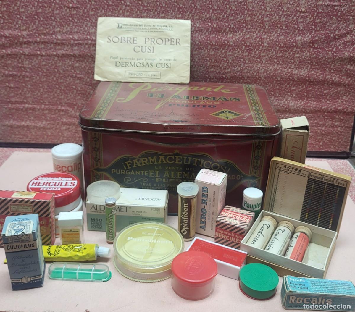 Cajas y cajitas met&aacute;licas: LOTE COLECCION CAJAS ENVASES FARMACIA PRODUCTOS FARMAC&Eacute;UTICOS MEDICINA