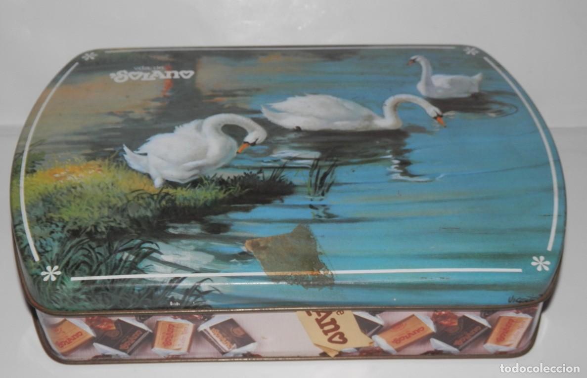 Cajas y cajitas met&aacute;licas: CAJA VINTAGE DE LA MARCA VIUDA DE SOLANO