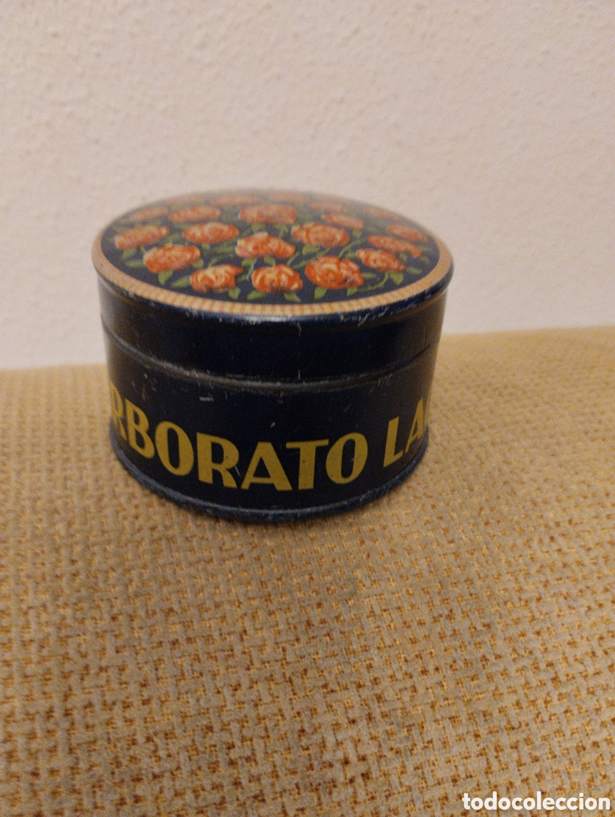 Cajas y cajitas met&aacute;licas: Caja antigua Perborato Laceda