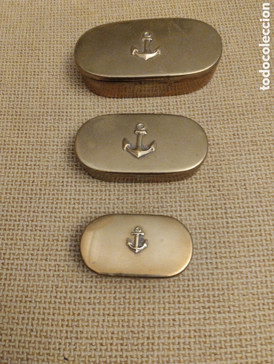 Cajas y cajitas met&aacute;licas: Conjunto de cajas antiguas
