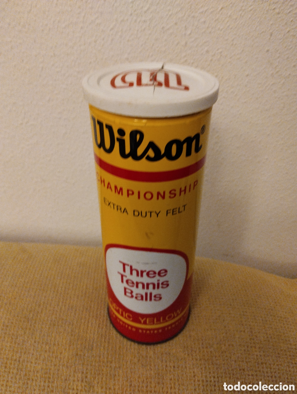 Cajas y cajitas met&aacute;licas: Lata antigua Pelotas de Tenis Wilson