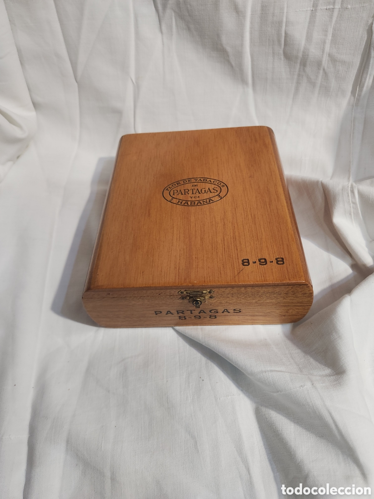 Cajas y cajitas met&aacute;licas: CAJA DE PUROS PARTAGAS 8-9-8.VAC&Iacute;A.HABANA. FLOR DE TABACOS.CUBA