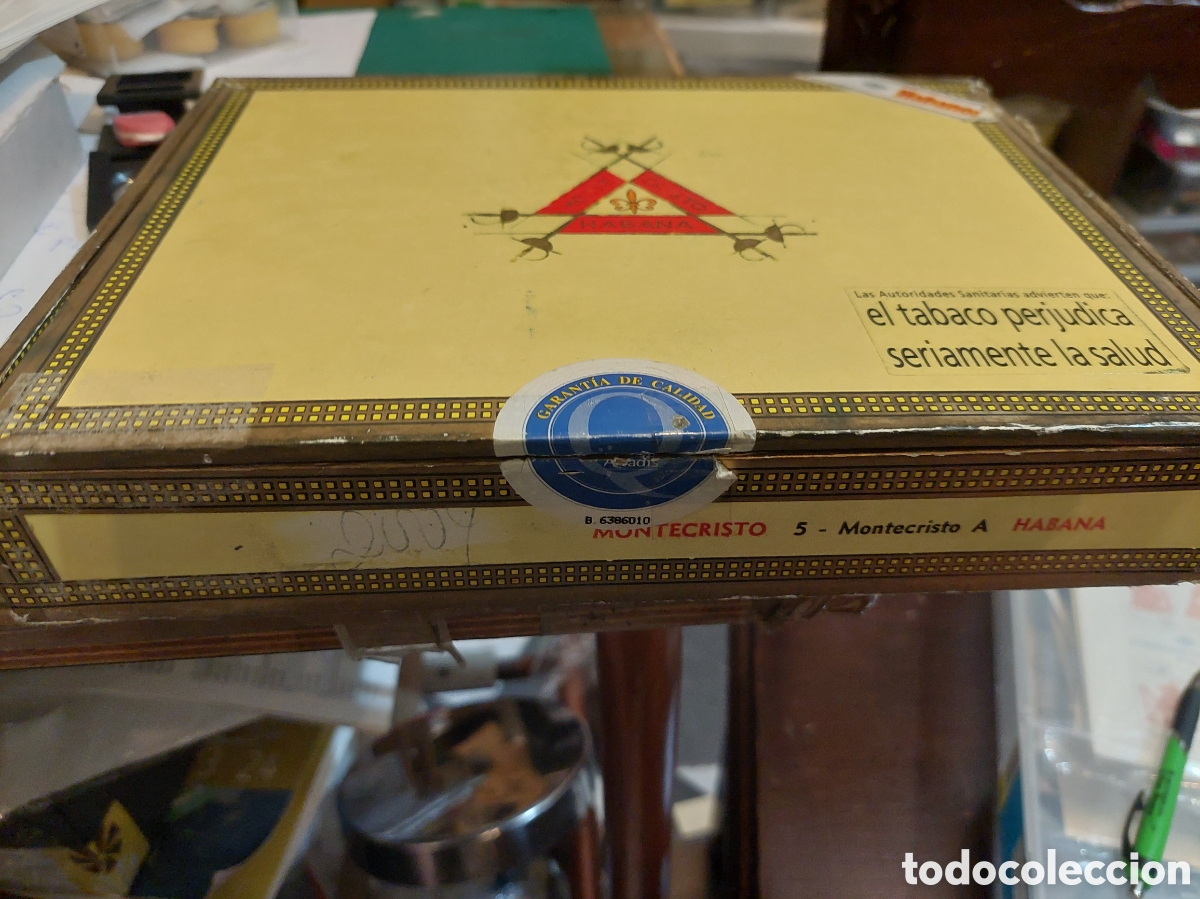 Cajas y cajitas met&aacute;licas: CAJA VAC&Iacute;A MONTEVERDI 5 A HABANA PUROS