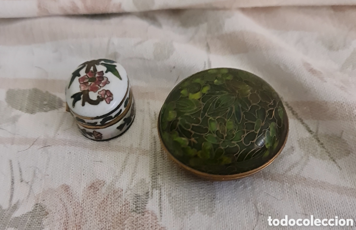 Cajas y cajitas met&aacute;licas: Cloisonn&eacute; artesanales &ndash; Piezas antiguas Impecables