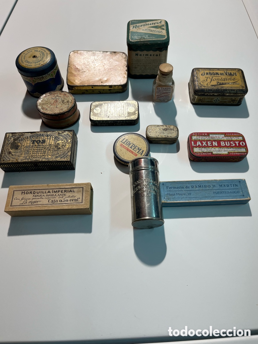 Cajas y cajitas met&aacute;licas: Cajas met&aacute;licas antiguas (lote)