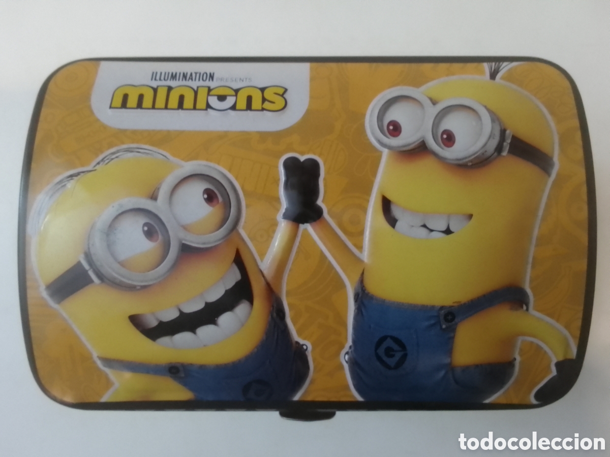 Cajas y cajitas met&aacute;licas: Cofre met&aacute;lico vac&iacute;o Minions.