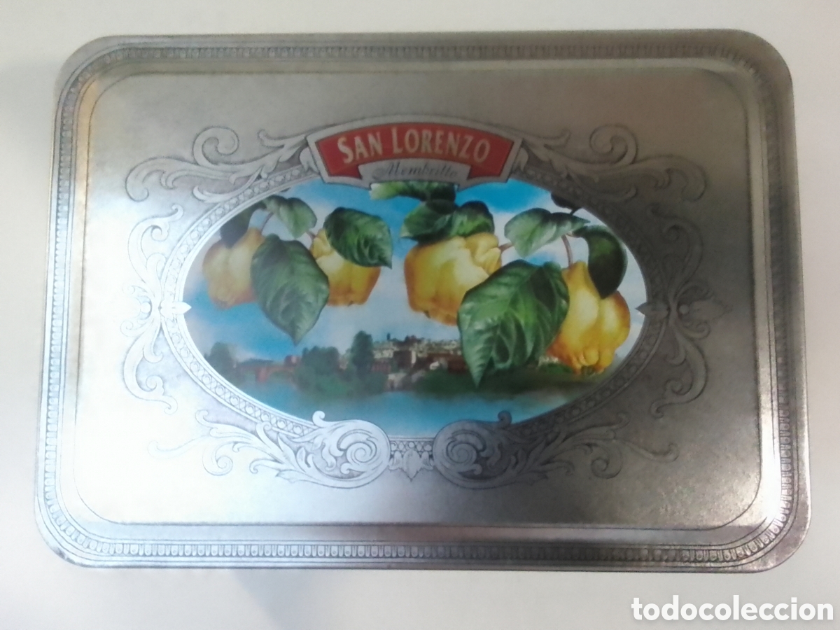 Cajas y cajitas met&aacute;licas: Caja met&aacute;lica vac&iacute;a Membrillo SAN LORENZO.