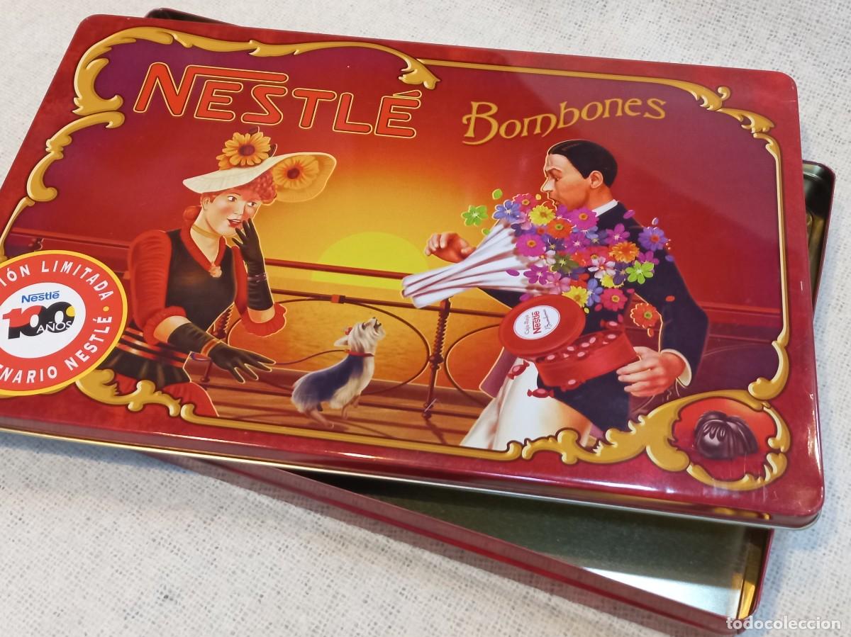 Cajas y cajitas met&aacute;licas: CAJA CENTENARIO &uml;NESTL&Eacute; &uml; edici&oacute;n limitada (chapa) 32cm x22cm