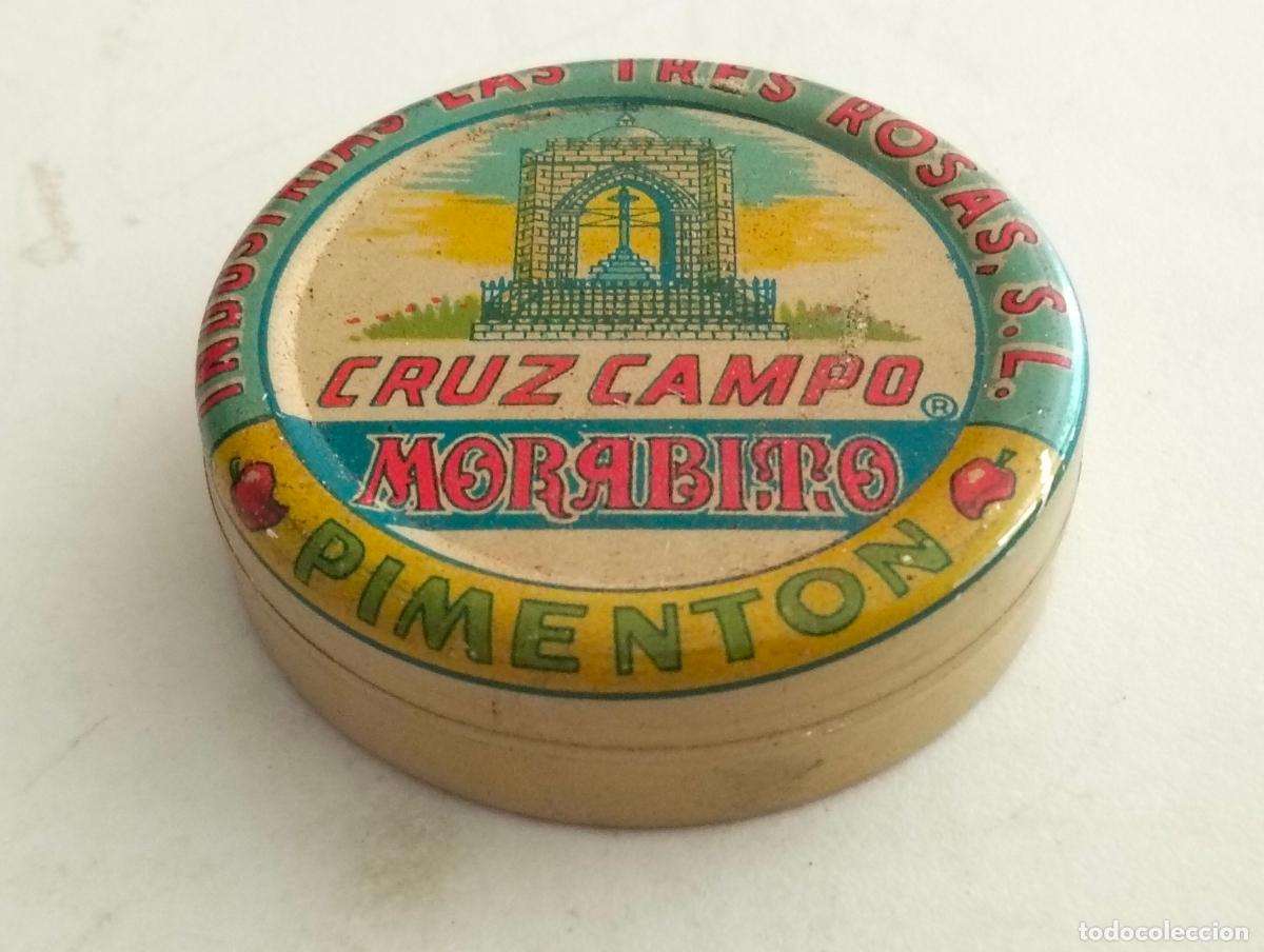 Cajas y cajitas met&aacute;licas: CAJA METALICA PIMENTON, CRUZCAMPO, MORABITO, INDUSTRIA LAS TRES ROSAS, MEDIDAS 5,5 X 1,5 CM