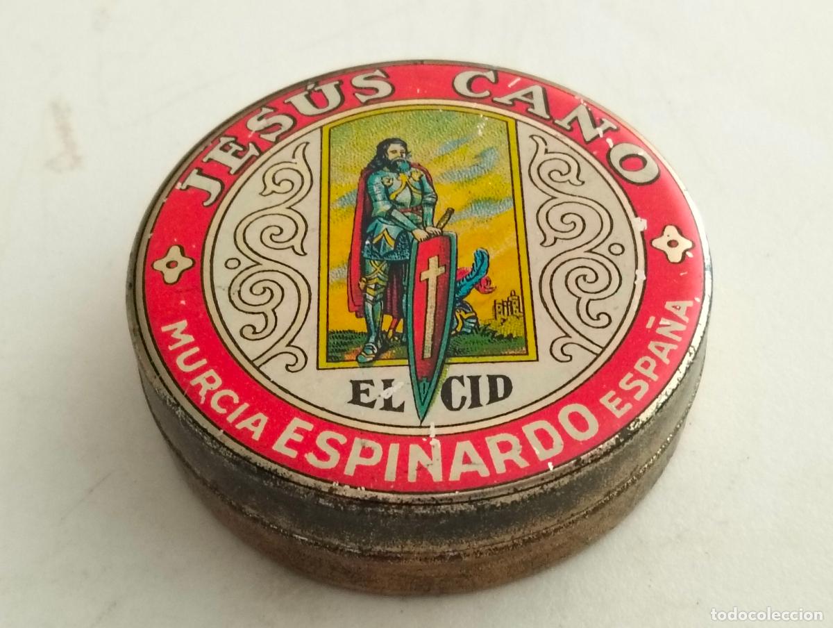 Cajas y cajitas met&aacute;licas: CAJA PIMENTON EL CID, JESUS CANO, MURCIA, ESPINARDO, ESPA&Ntilde;A, MEDIDAS 5,5 X 1,5 CM
