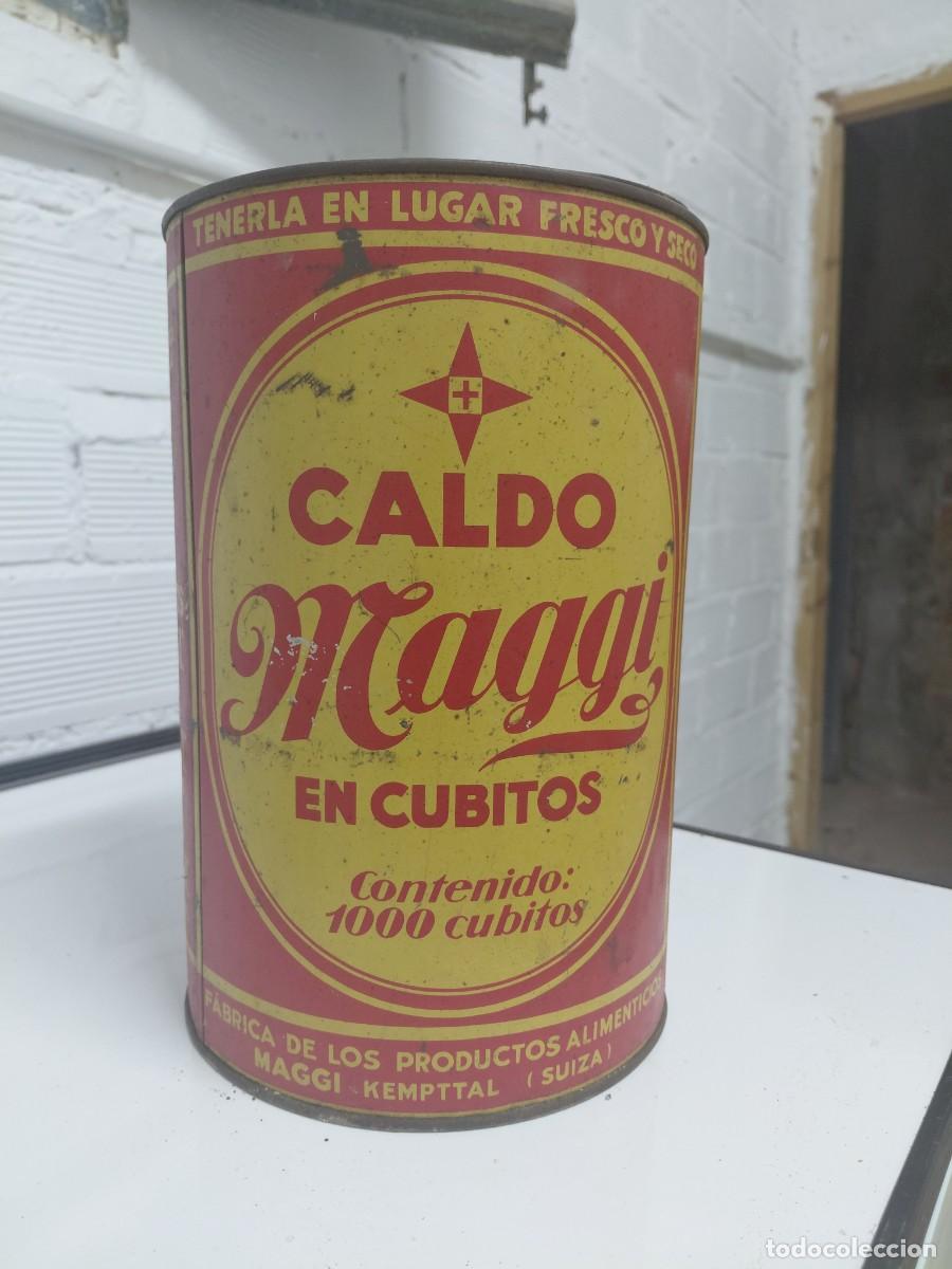 Cajas y cajitas met&aacute;licas: Antigua y gran lata cubitos maggi