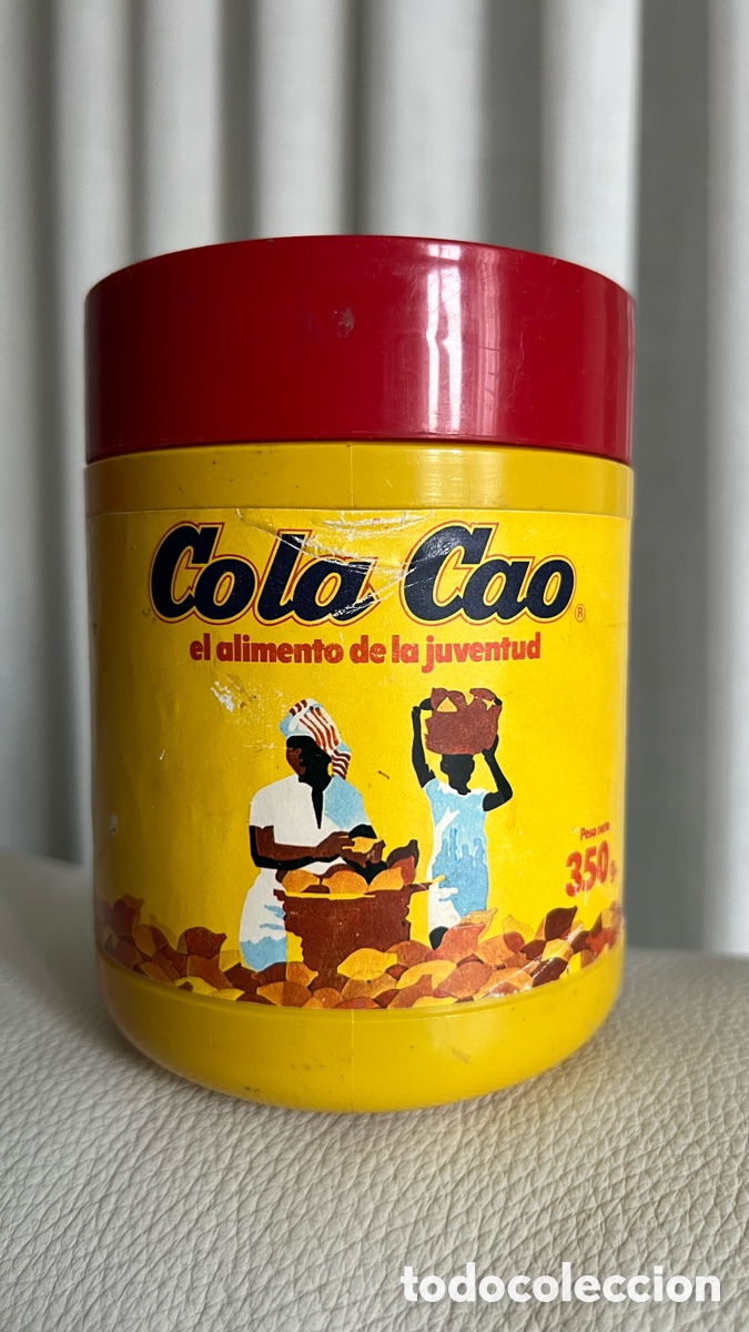 Cajas y cajitas met&aacute;licas: ANTIGUO PEQUE&Ntilde;O BOTE DE COLA CAO 350 GRAMOS