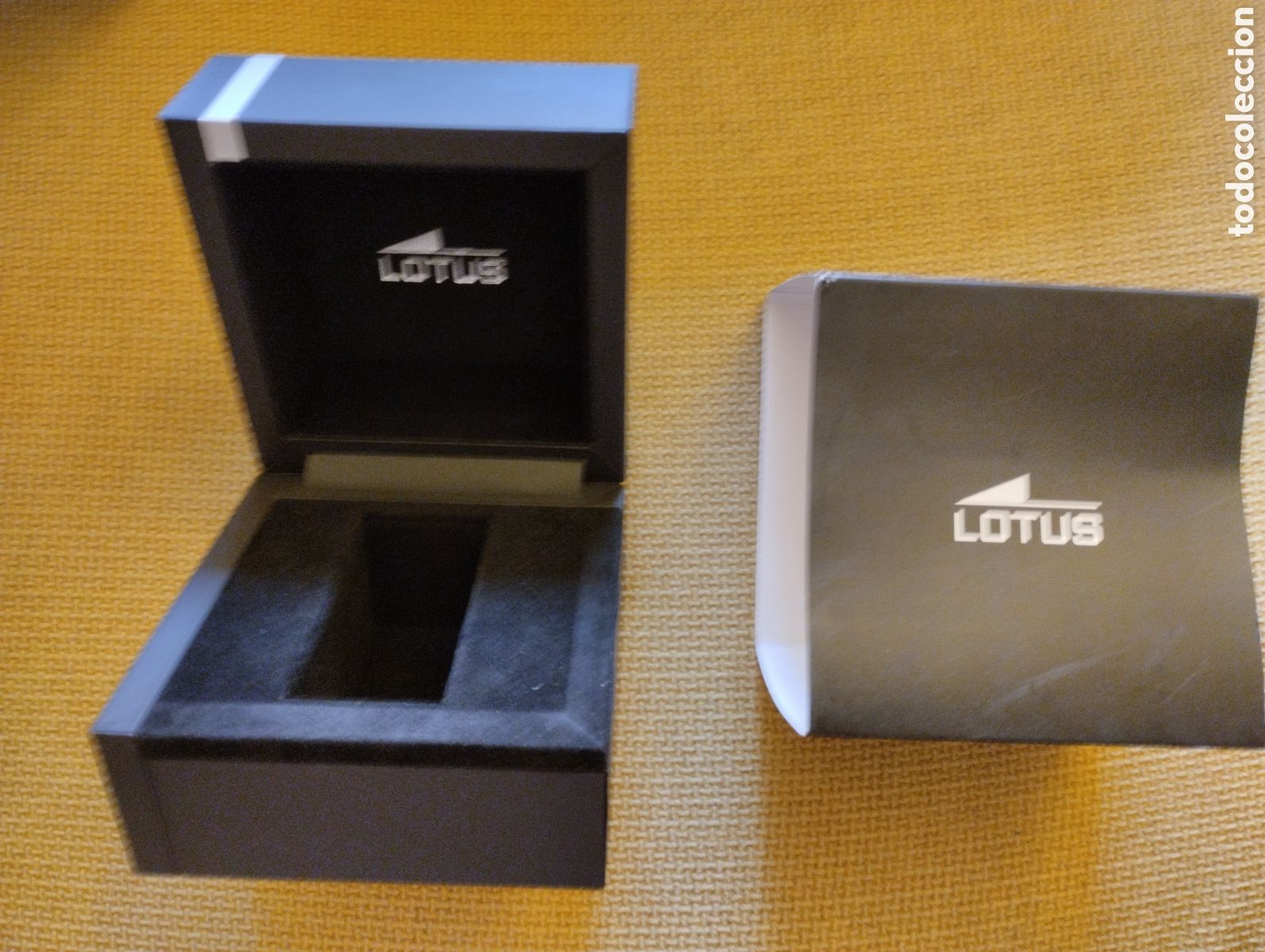 Cajas y cajitas met&aacute;licas: Caja vacia Reloj Lotus