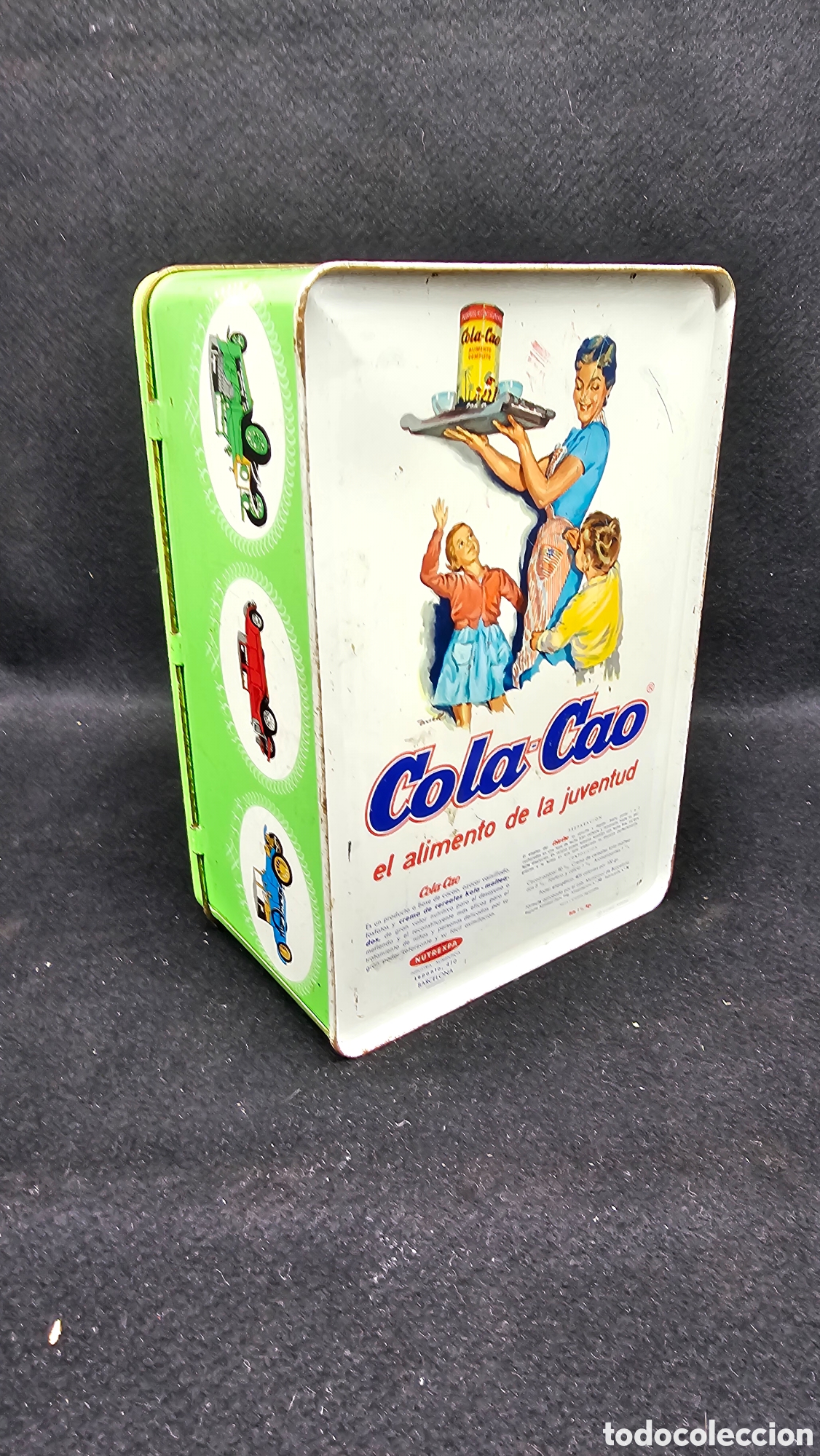 Cajas y cajitas met&aacute;licas: Antigua lata de Cola Cao