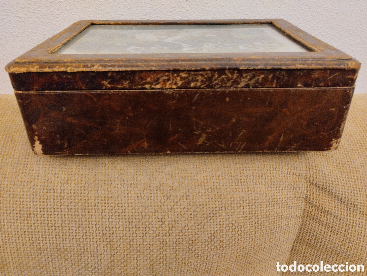 Cajas y cajitas met&aacute;licas: Caja de madera muy antigua
