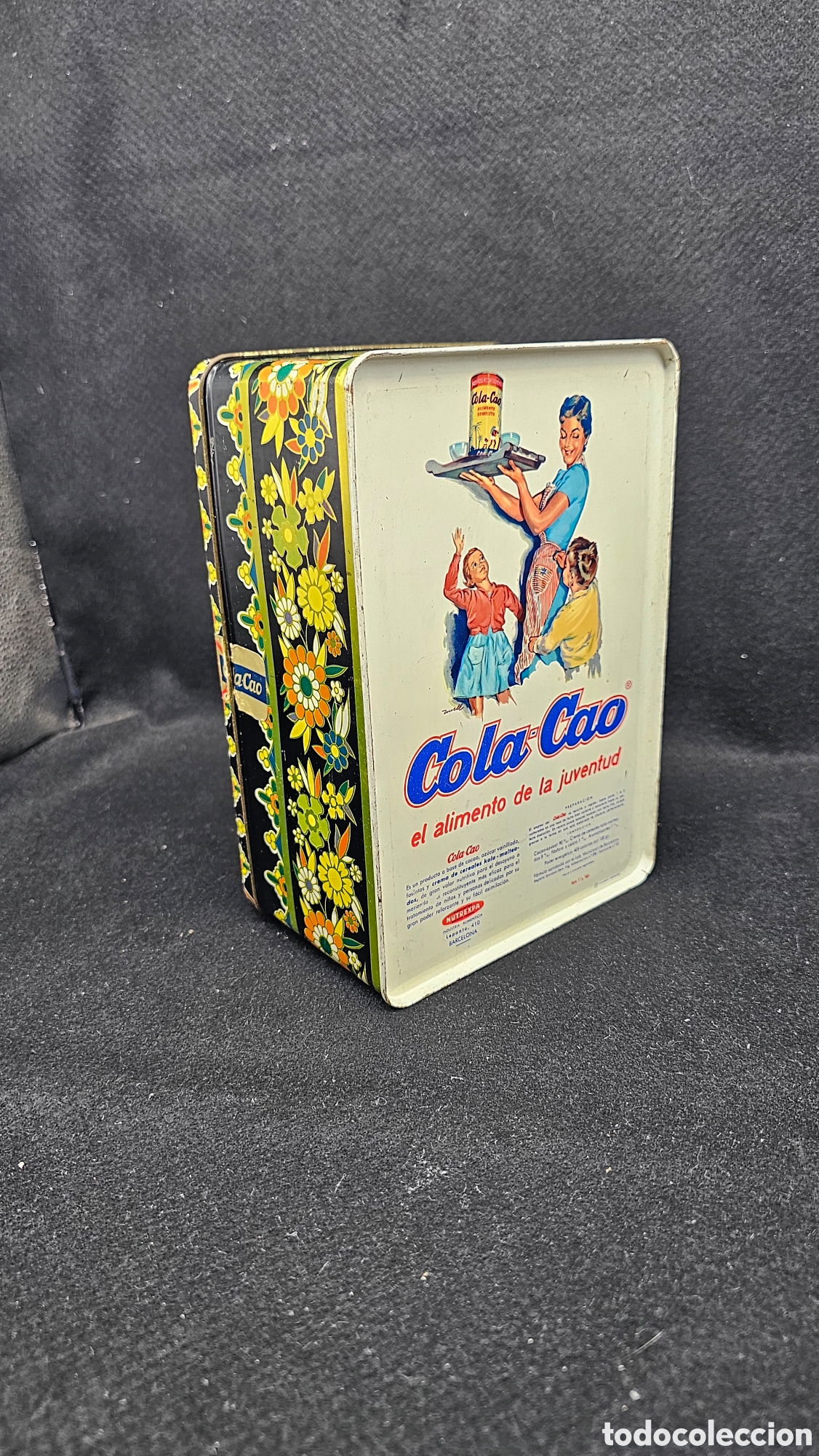 Cajas y cajitas met&aacute;licas: Antigua lata de Cola Cao
