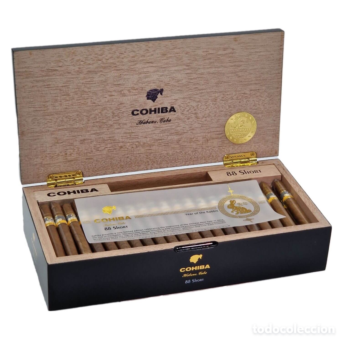 Cajas y cajitas met&aacute;licas: Humidor Cohiba Short 88 Year of the Rabbit
