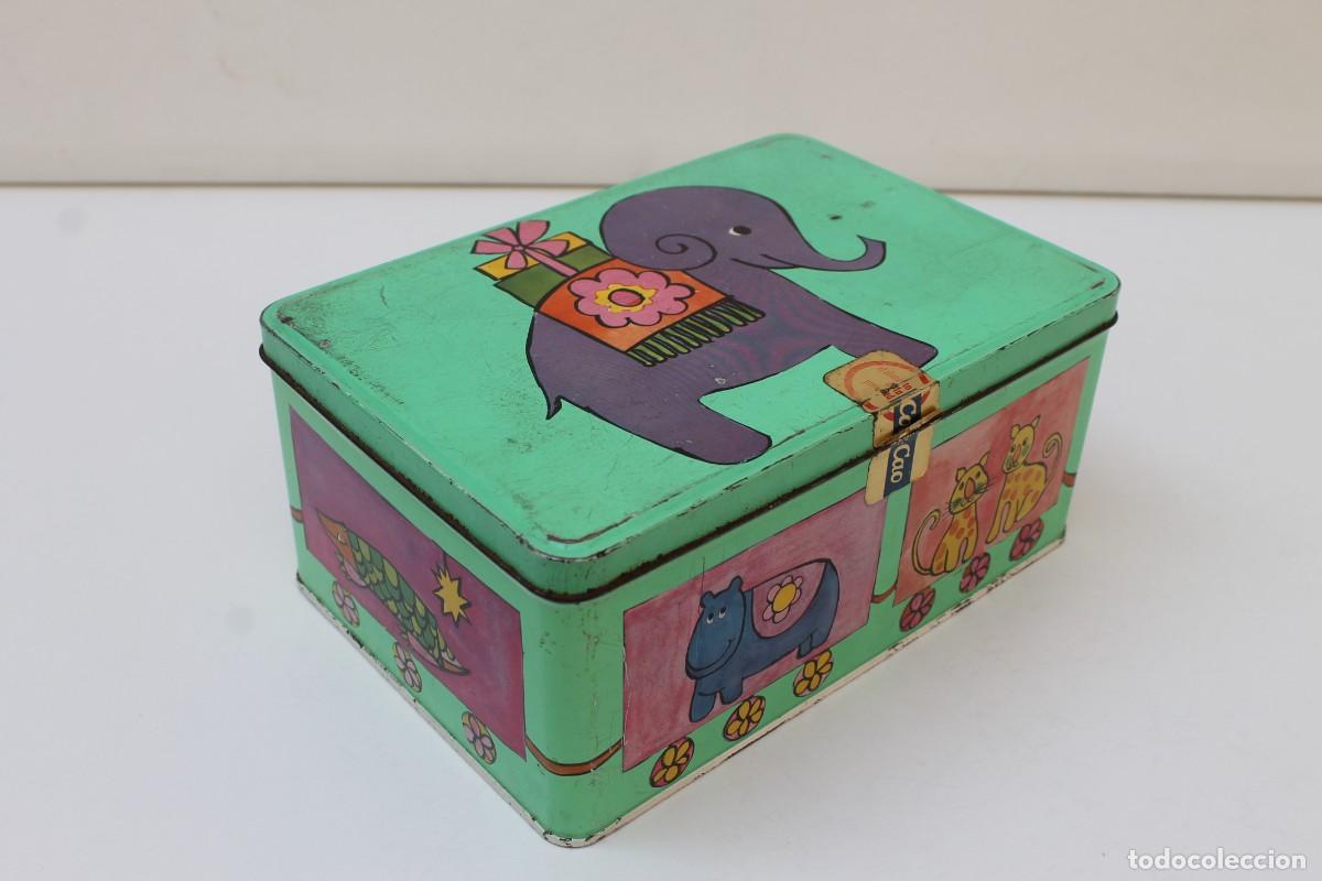 Cajas y cajitas met&aacute;licas: CAJA LATA DE COLA CAO ANIMALES. 1972