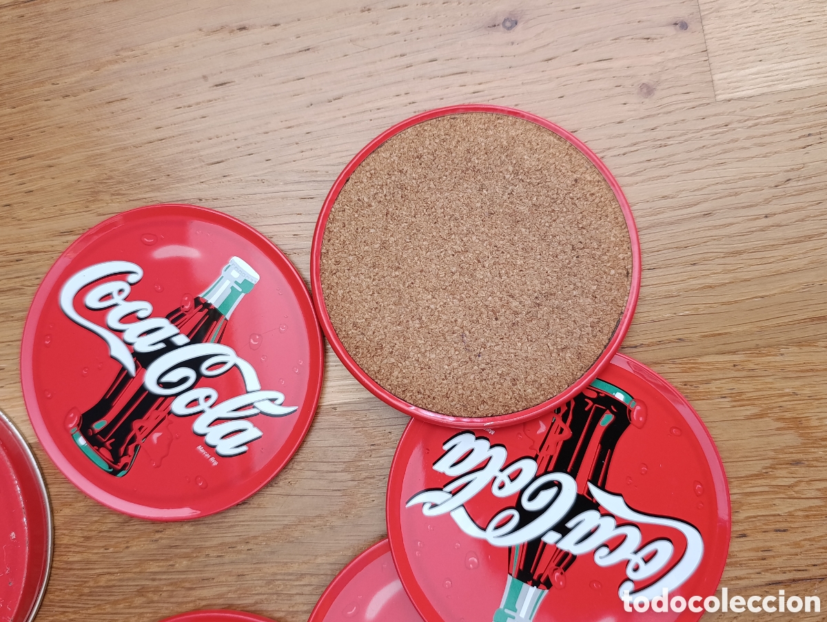 Cajas y cajitas met&aacute;licas: Caja posavasos Coca cola - Foto 3