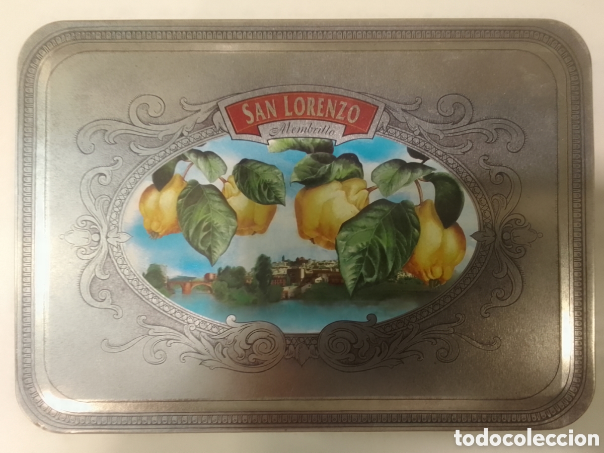 Cajas y cajitas met&aacute;licas: Caja met&aacute;lica vac&iacute;a Membrillo SAN LORENZO.