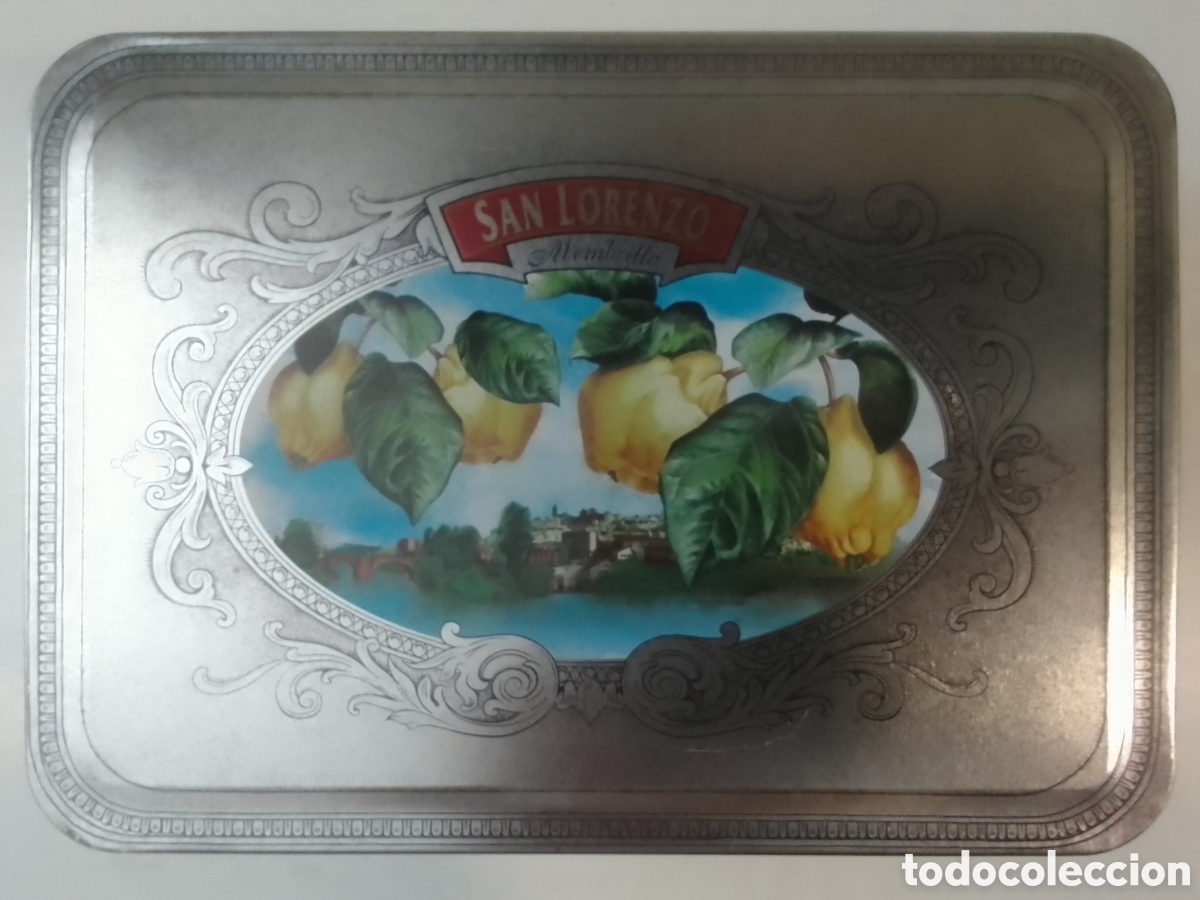 Cajas y cajitas met&aacute;licas: Caja met&aacute;lica vac&iacute;a Membrillo SAN LORENZO.