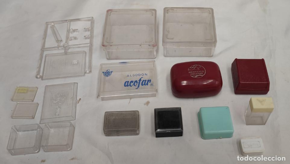 Cajas y cajitas met&aacute;licas: LOTE DE CAJAS ANTIGUAS,JOYERIA, UPJOHN, ACOFAR, BIENVENUE, FABRA COATS, OROMAR, ETC.