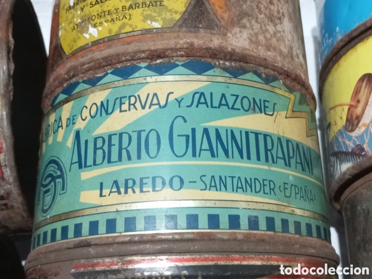 Cajas y cajitas met&aacute;licas: Lata de conserva y salazones Alberto Giannitrapani Laredo Santander