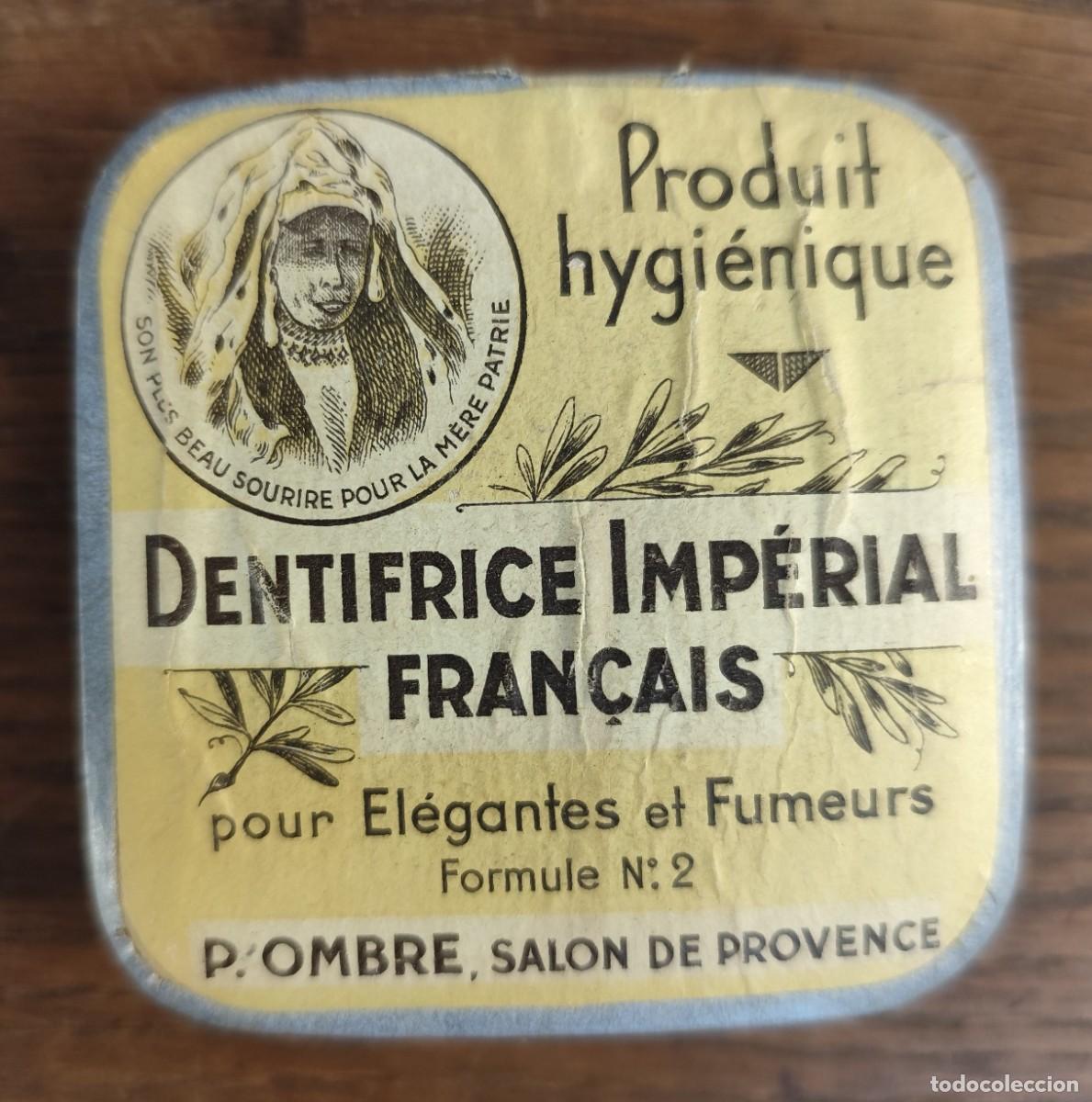 Cajas y cajitas met&aacute;licas: Caja &ldquo;Dentifrice Imp&eacute;rial Fran&ccedil;ais&rdquo;, P. Ombre, Salon de Provence