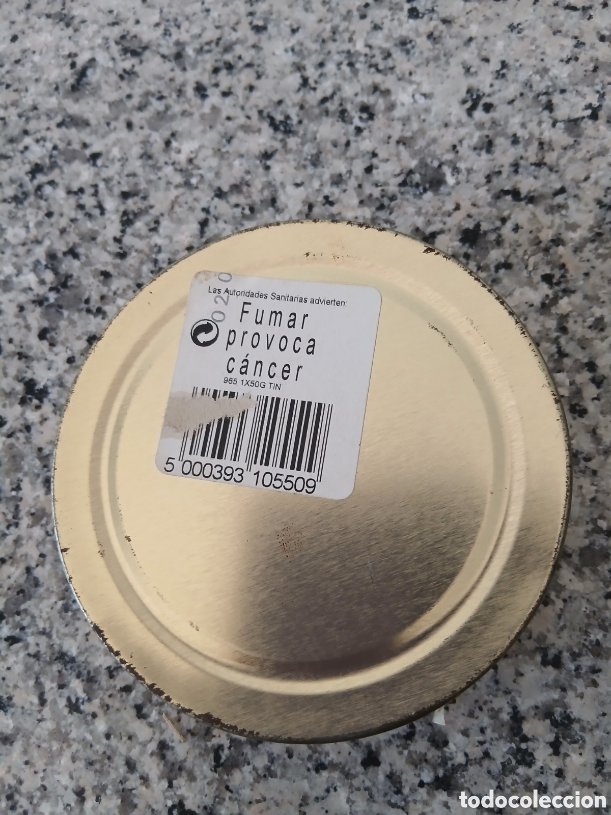 Cajas y cajitas met&aacute;licas: Caja de lata de tabaco Mixture vac&iacute;a - Foto 2