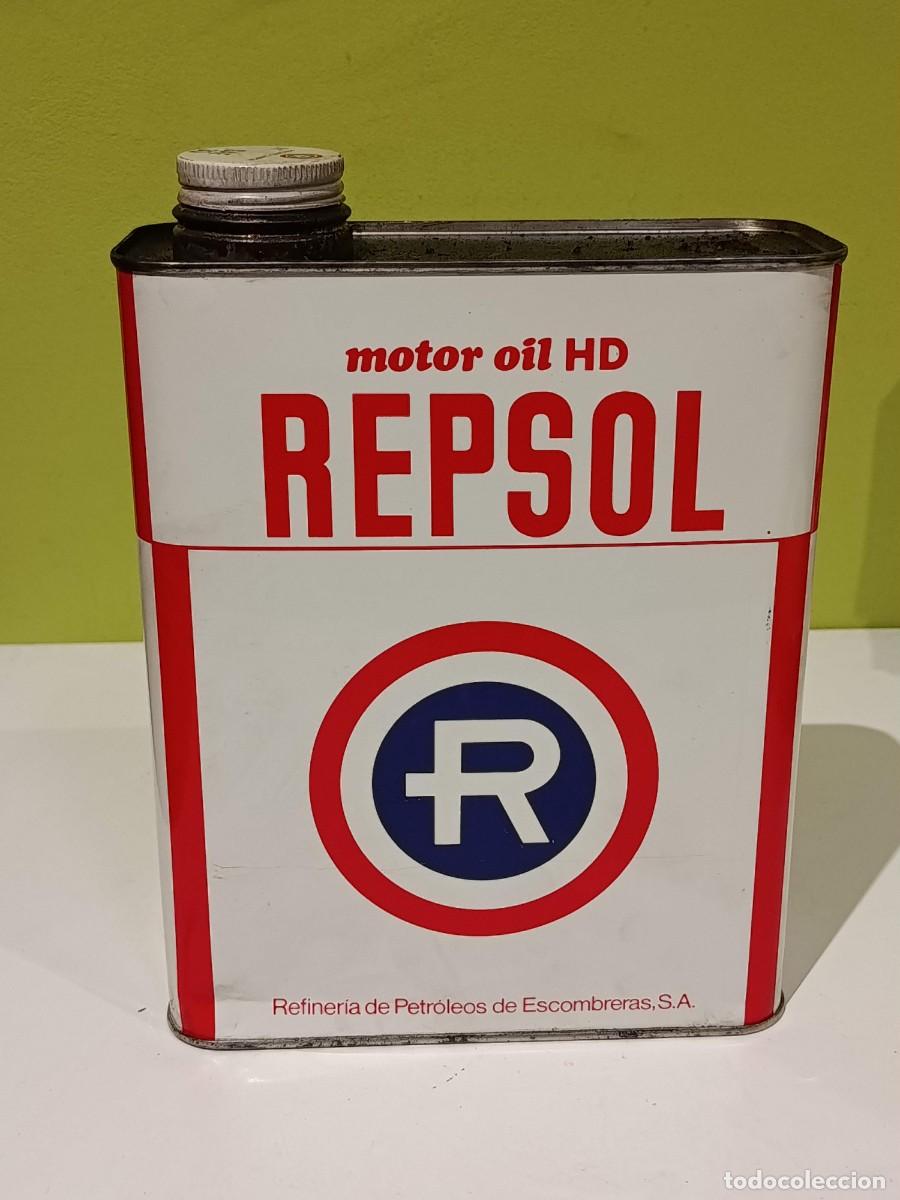 Cajas y cajitas met&aacute;licas: Lata aceite Repsol R 2l