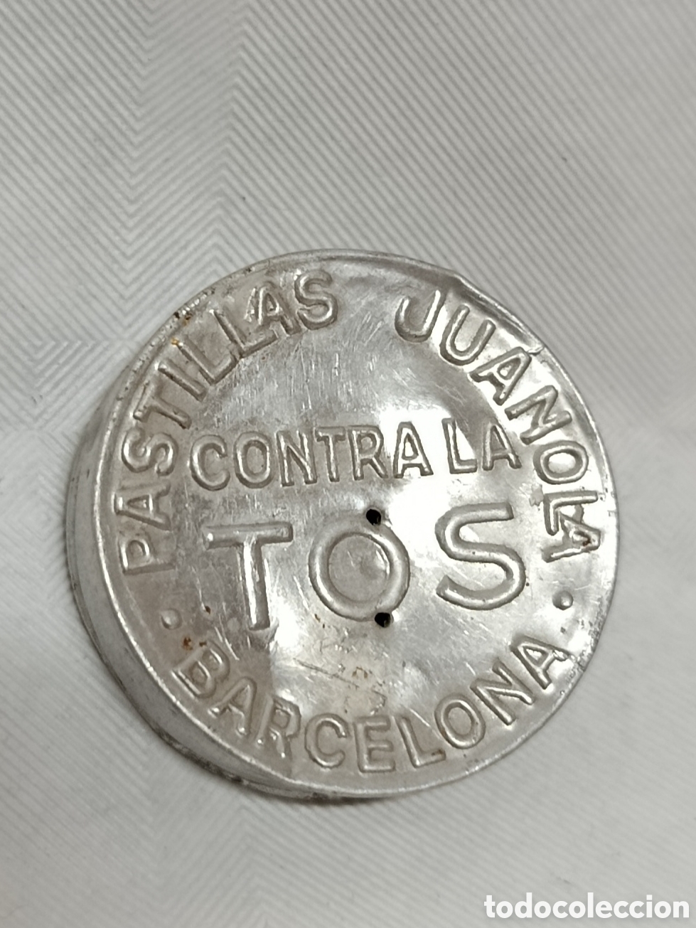 Cajas y cajitas met&aacute;licas: CAJA O CAJITA METAL , PUBLICIDAD PASTILLAS PARA LA TOS , JUANOLA , ANTIGUA , ORIGINAL