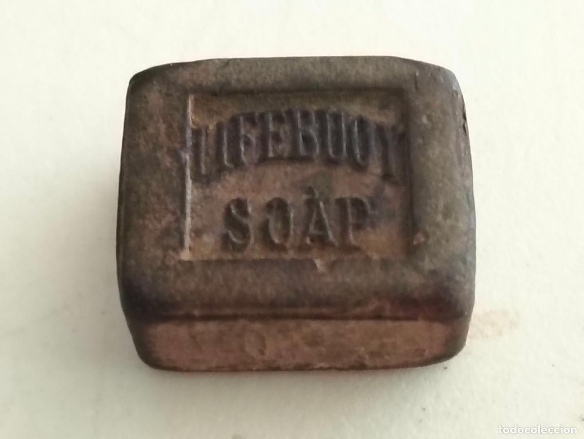Cajas y cajitas met&aacute;licas: ANTIGUA PEQUE&Ntilde;A PASTILLA DE JABON, LIFEBUOY SOAP O JABON SALVAVIDAS MEDIDAS 25 X 22 X 13 MM