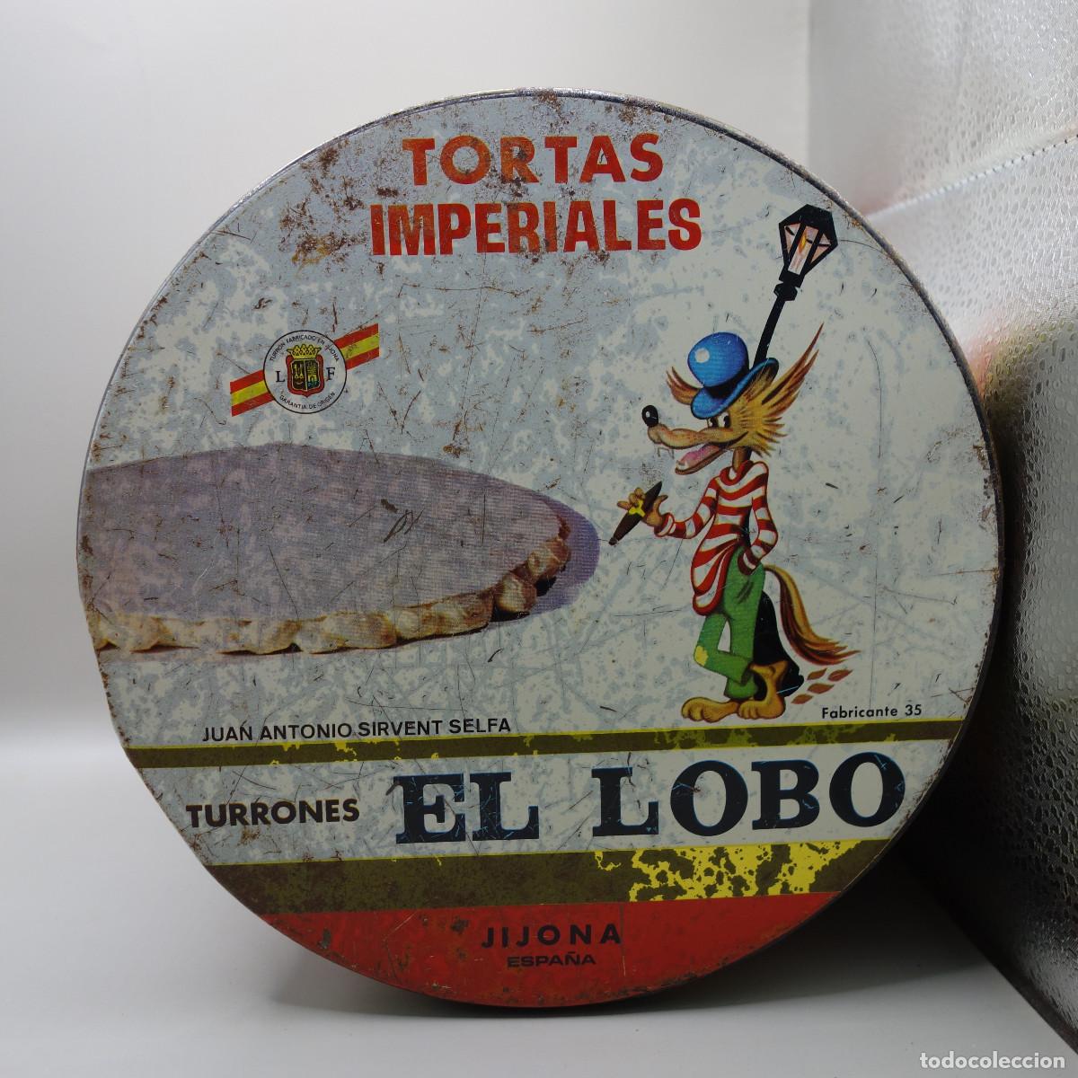 Cajas y cajitas met&aacute;licas: CAJA METALICA DE TORTAS IMPERIALES EL LOBO