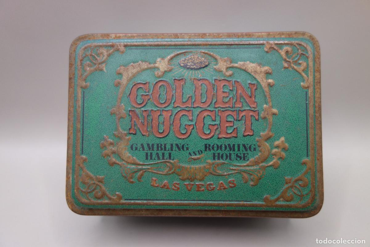 Cajas y cajitas met&aacute;licas: CAJA METALICA GOLDEN NUGGET LAS VEGAS HUDSON-SCOTT & SONS-LTD