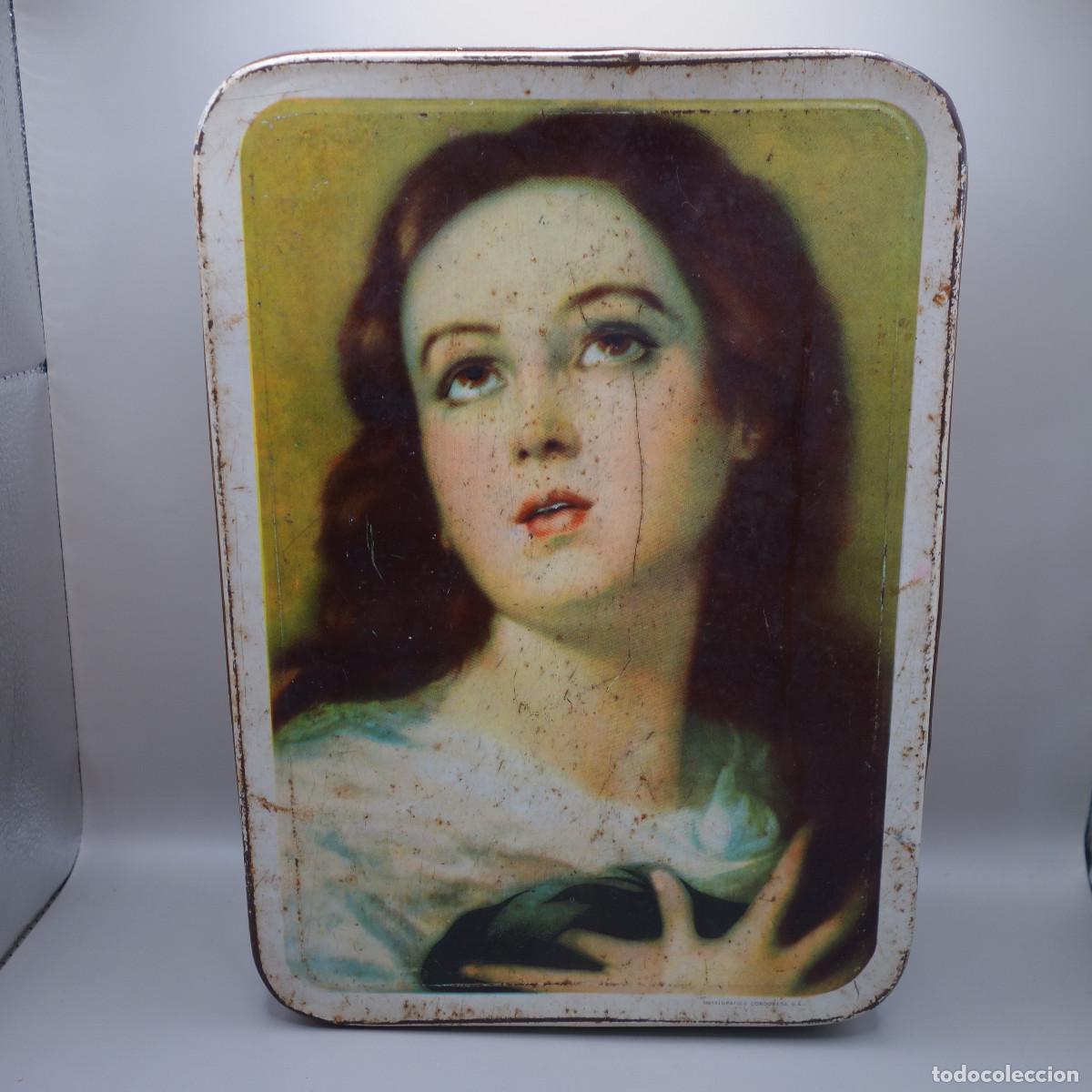 Cajas y cajitas met&aacute;licas: CAJA METALICA DULCE DE MEMBRILLO FRANCISCO OSTOS PUENTE GENIL